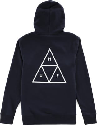 HUF Essentials Triple Triangle Hoodie - navy blazer - reverse - view large