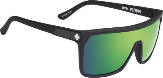 Spy Flynn Sunglasses - matte black/happy bronze green spectra lens - view large
