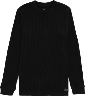 RVCA Day Shift Thermal L/S T-Shirt - black - view large