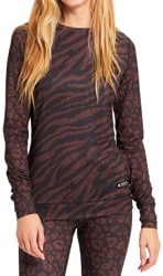 Burton Women's Midweight Base Layer Crewneck Shirt - animal mashup