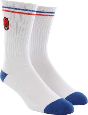 Spitfire Bighead Fill Embroidered Sock - white/red/blue - view large