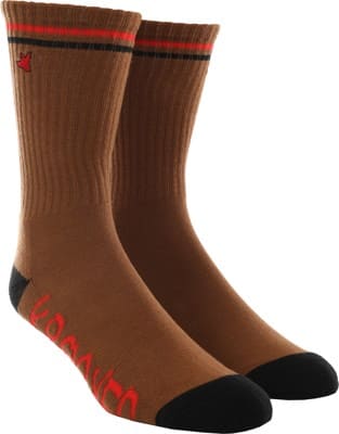 Krooked OG Bird Sock - brown/red/black - view large