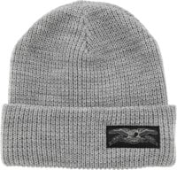Anti-Hero Stock Eagle Label Cuff Beanie - heather grey/grey