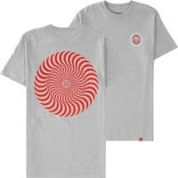 Spitfire Classic Swirl Overlay T-Shirt - silver/red/white