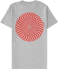 Spitfire Classic Swirl Overlay T-Shirt - silver/red/white