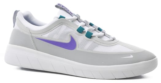 Nike SB SB Nyjah Free 2.0 Skate Shoes - wolf grey/force purple-bright spruce-pr purple - view large