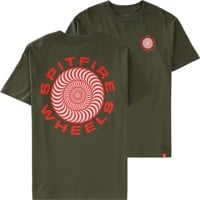 Spitfire Classic 87' Swirl T-Shirt - military green/red/white
