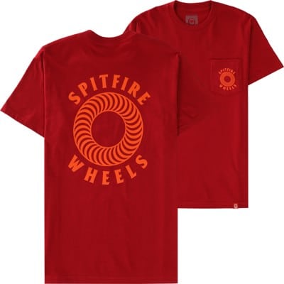 Spitfire Hollow Classic Pocket T-Shirt - scarlet/orange - view large