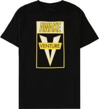 Venture Awake T-Shirt - black/white/yellow