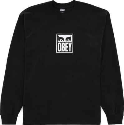 Obey Eyes Icon 3 L/S T-Shirt - off black - view large