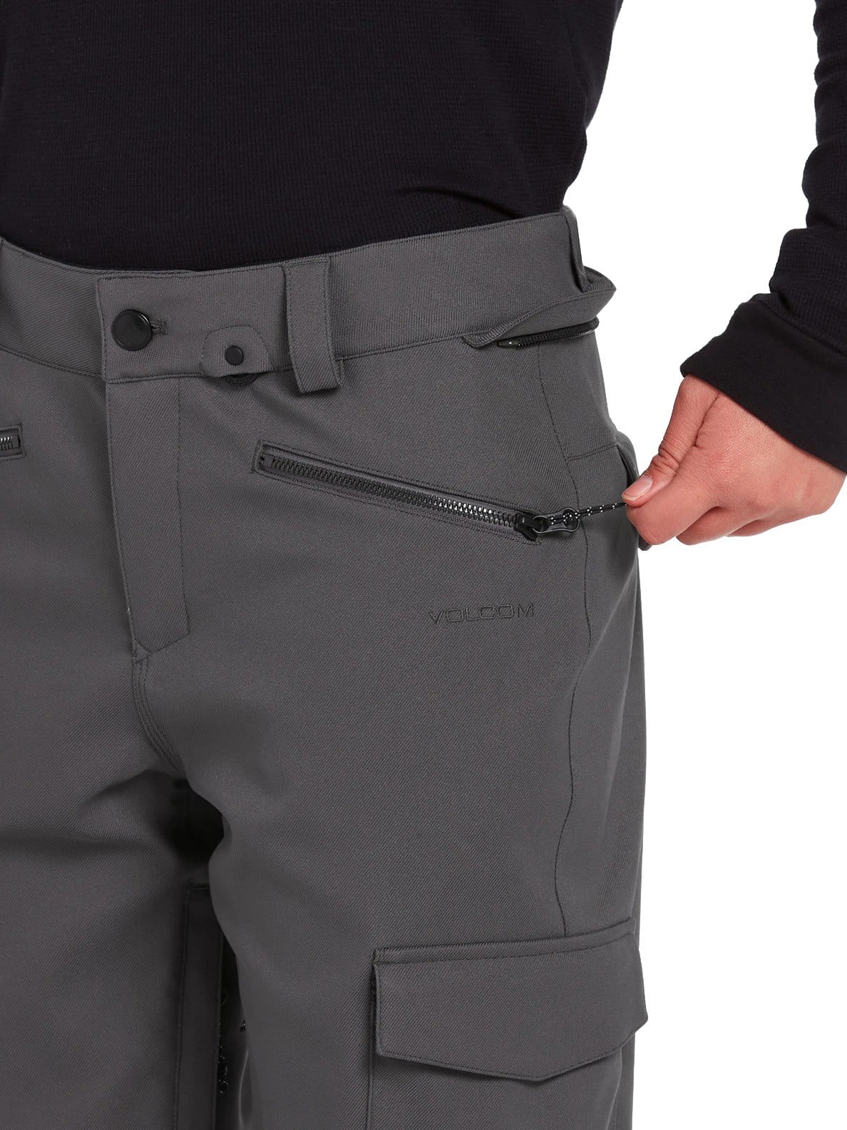 Volcom Women's Grace Stretch Pants - dark grey | Tactics