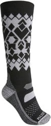 Burton Women's Performance Midweight Snowboard Socks - modern fair isle