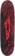 Fixer Cinder 9.0 Egg Shape Skateboard Deck - red