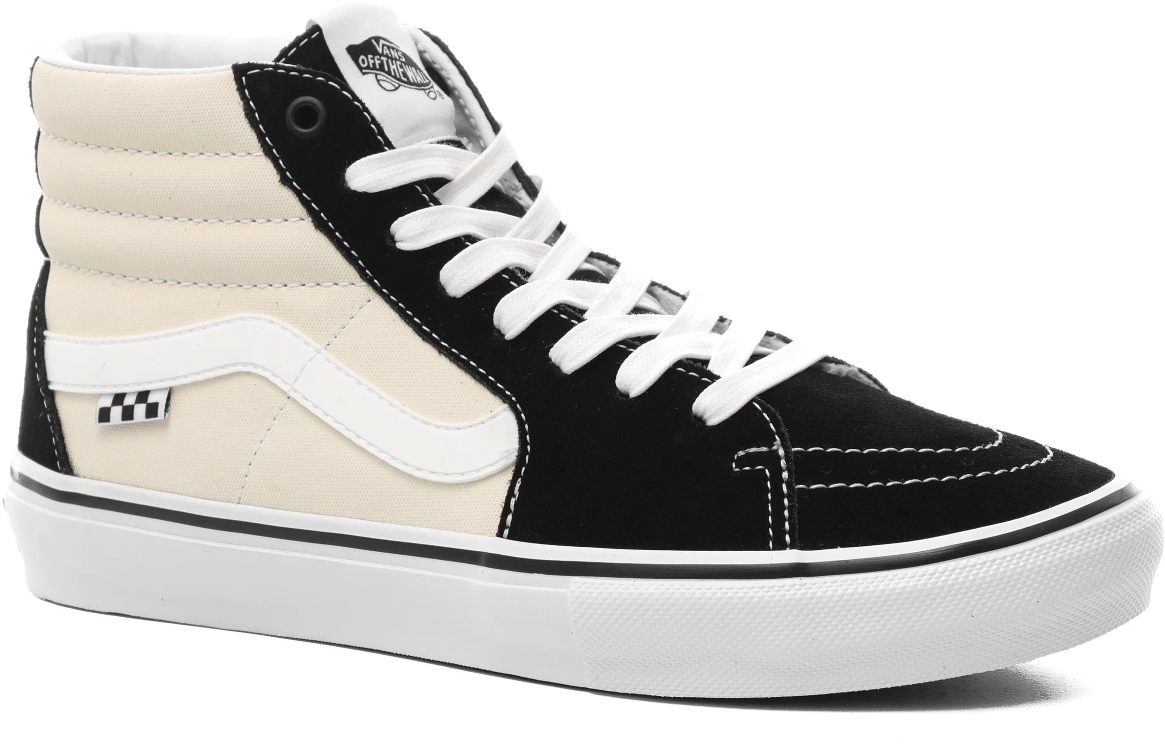Vans Skate Sk8-Hi Shoes - black/antique white | Tactics Vans Skate Sk8-Hi Shoes - black/antique white | Tactics