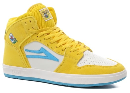 Lakai Telford Skate Shoes - (pacifico) yellow/cyan sueded - view large