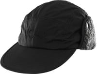 Polar Skate Co. Sherpa Line Flap Cap Strapback Hat - black
