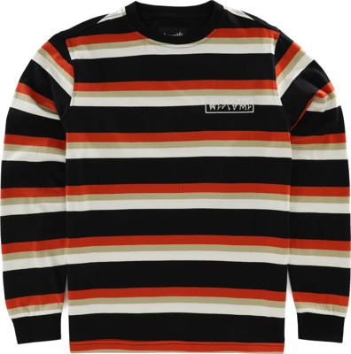 Welcome Medius Stripe Yarn-Dyed L/S T-Shirt - harvest - view large