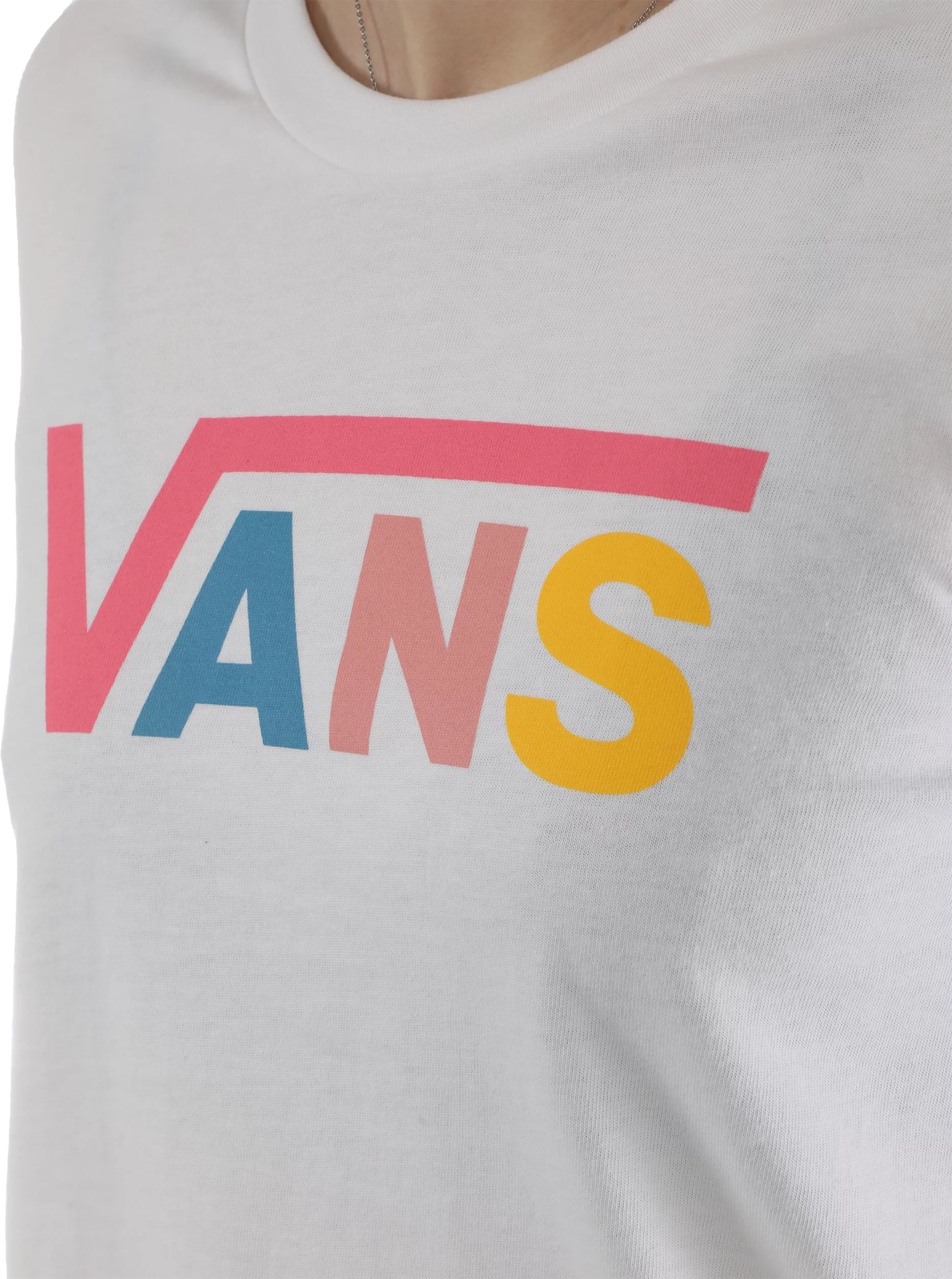Vans Crew T-Shirt - white/pink lemonade | Tactics
