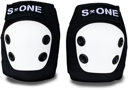 S-One S1 Elbow Pad - matte black/white cap - view large