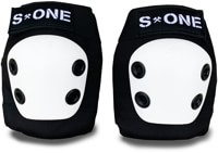S-One S1 Elbow Pad - matte black/white cap