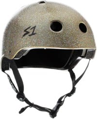 S-One Lifer Dual Certified Multi-Impact Skate Helmet - gold gloss glitter