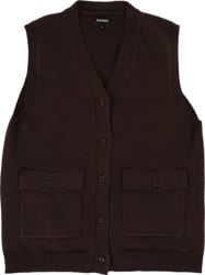 Theories Shier Sweater Vest Jacket - vintage brown
