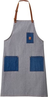 Brixton Done Proper Apron - railroad stripe/denim - view large