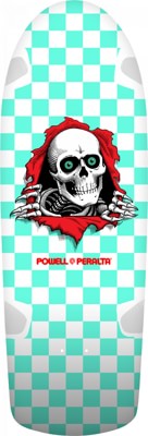 Powell Peralta OG Ripper 10.0 Wheel Wells Skateboard Deck - mint checker - view large