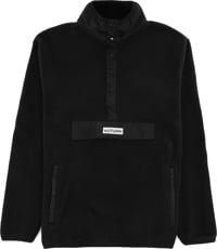 Autumn Orb Half Snap Fleece Jacket - black