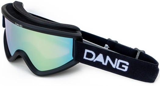 Dang Shades OG Snow Goggles + Bonus Lens - black/gold mirror + glow-light lens - view large