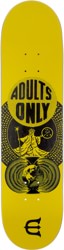 Evisen Adults Only 8.38 Skateboard Deck - yellow
