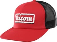 Volcom Axwell Trucker Hat - ribbon red