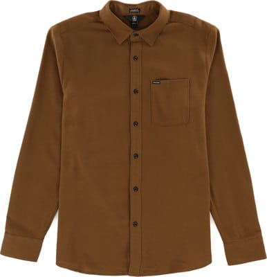 Volcom Caden Solid Flannel Shirt - butternut - view large