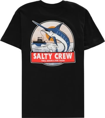 Salty Crew Deep Drop Premium T-Shirt - black - reverse - view large