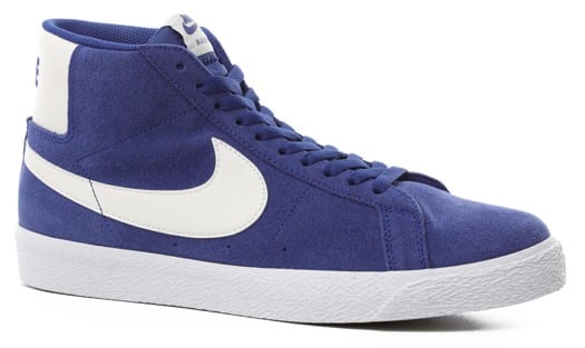 Nike SB Zoom Blazer Mid Skate Shoes - deep royal blue/sail-deep royal blue - view large