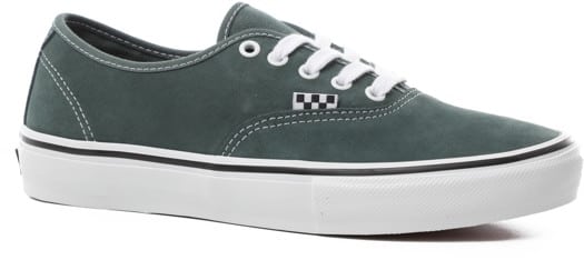 Vans Skate Authentic Shoes - jungle green/white - view large