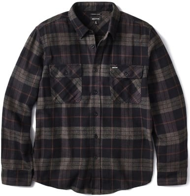 Brixton Bowery Flannel - black/charcoal - view large