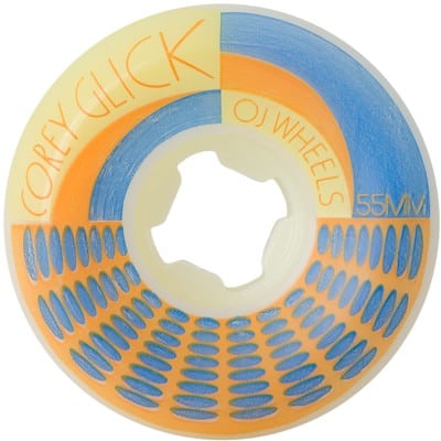 OJ Glick Bro Jazz OG Hardline Skateboard Wheels - blue/orange (99a) - view large