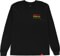 Chocolate Sound System Comfort L/S T-Shirt - black - front