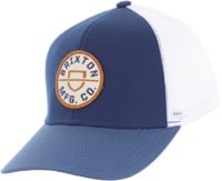 Brixton Crest X MP Trucker Hat - washed navy/joe blue/white