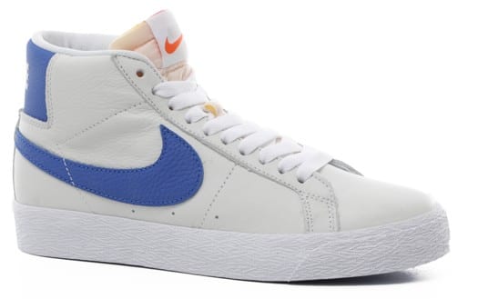 Nike SB Zoom Blazer Mid Skate Shoes - (orange label)white/varsity royal-white-varsity royal - view large