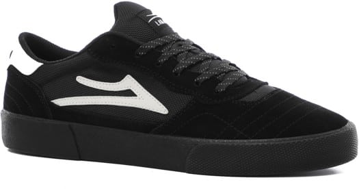 Lakai Cambridge Skate Shoes (Closeout) - black/white-black suede - view large