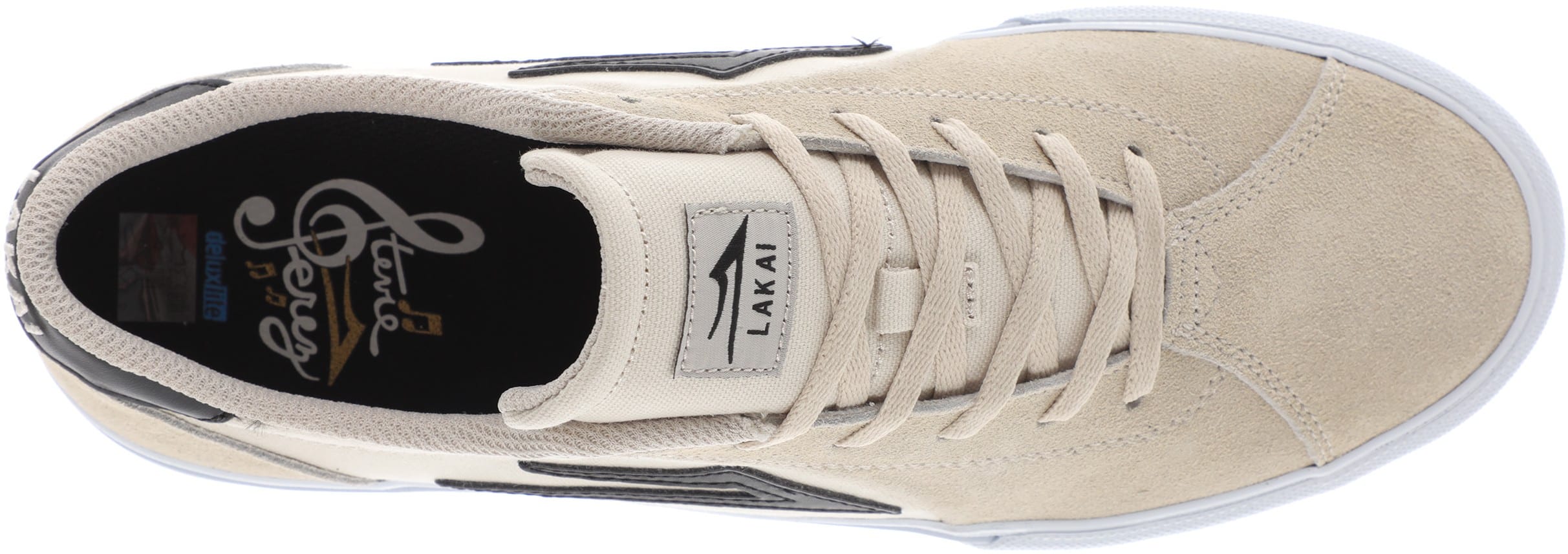 Lakai Flaco II Skate Shoes cream suede Tactics