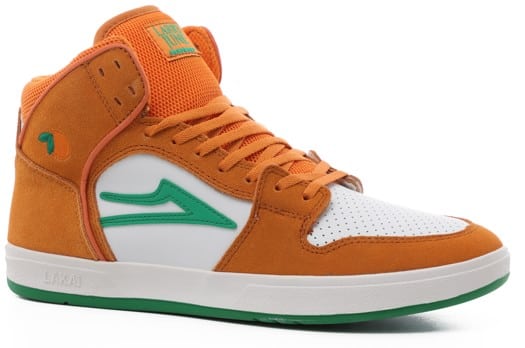 Lakai Telford Skate Shoes - (larry june)orange/white suede - view large