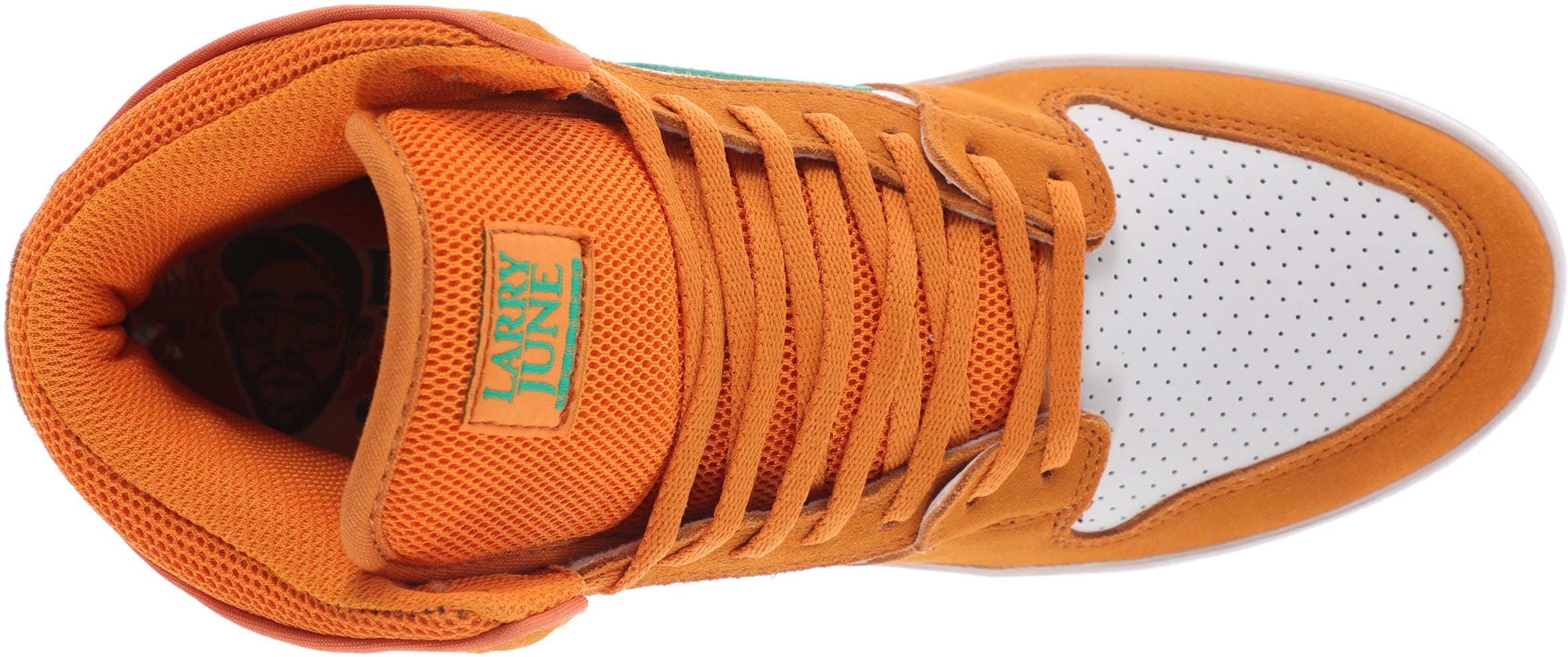Lakai Telford Skate Shoes (larry june)orange/white suede Free