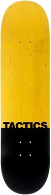 Tactics Cutoff Skateboard Deck - black/yellow - view large