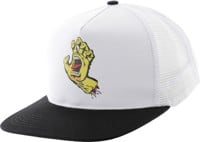 Santa Cruz Screaming Hand Front Trucker Hat - white/white