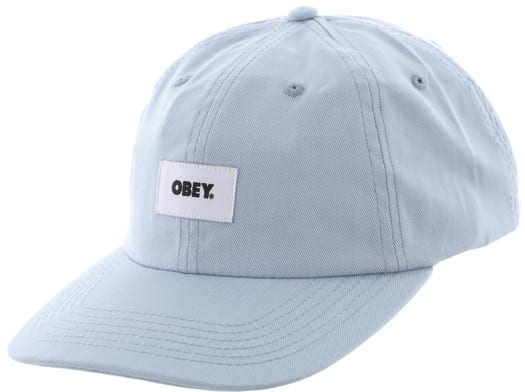 Obey Bold Label Organic Strapback Hat - good grey - view large