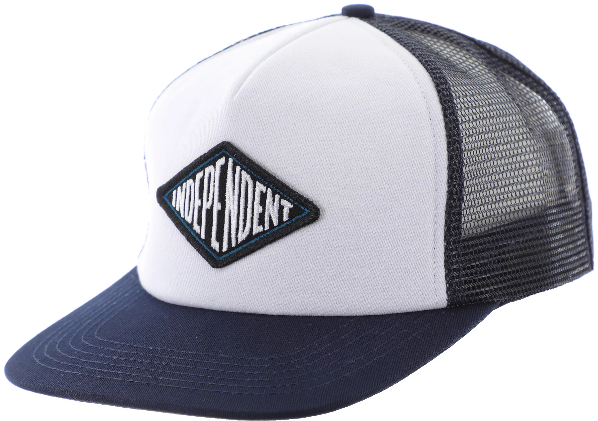 Independent Trucks BANNER REPEAT Skateboard Trucker Hat WHITE/BLACK 