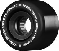 Powell Peralta Snakes Cruiser Skateboard Wheels - black v2 (75a)